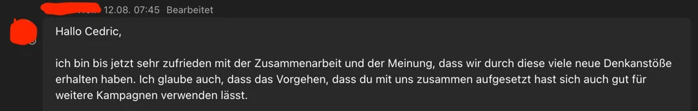 Chat aus der Zusammenarbeit