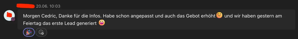 Chat aus der Zusammenarbeit