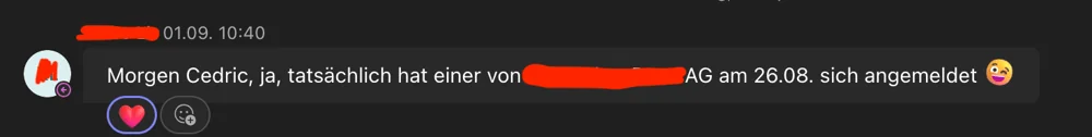 Chat aus der Zusammenarbeit